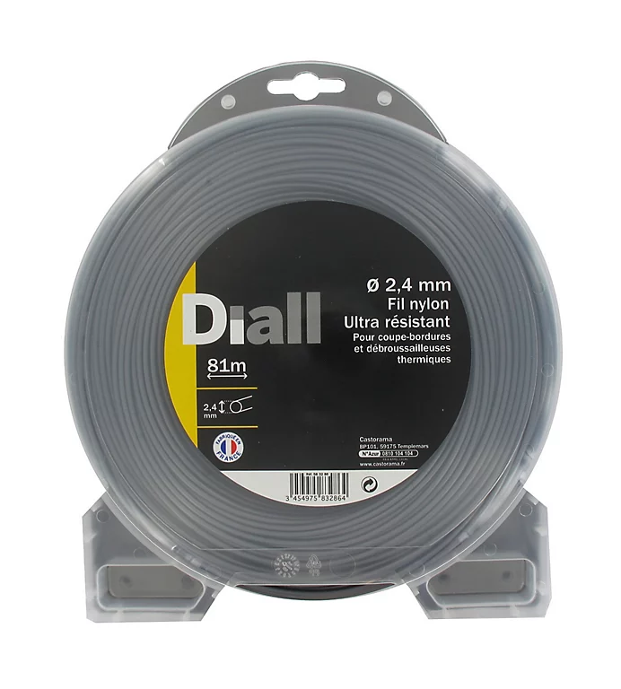 Castorama Fil De Nylon Titanium Diall Ø2,4mm 81m 3 Castorama Fil De Nylon Titanium Diall Ø2,4mm 81m