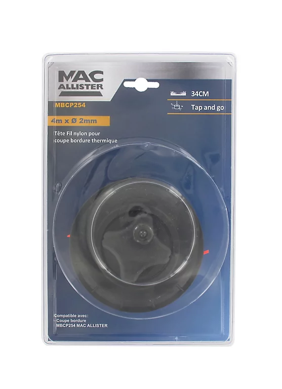 Castorama Tête De Coupe Bordures Ø34 Cm Fil Ø2 Mm Mac Allister